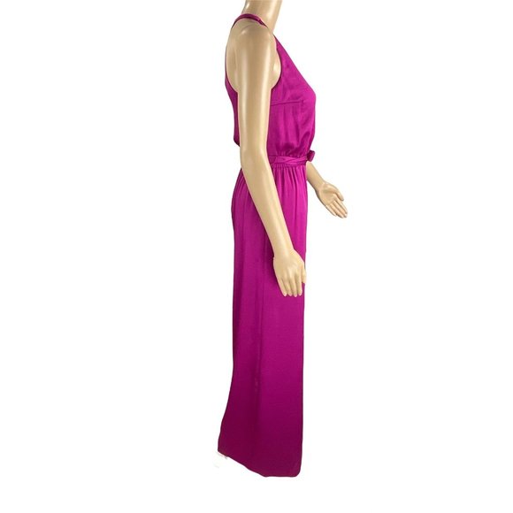 EXPRESS SLEEVELESS  SATIN JUMPSUIT - Picture 4 of 6